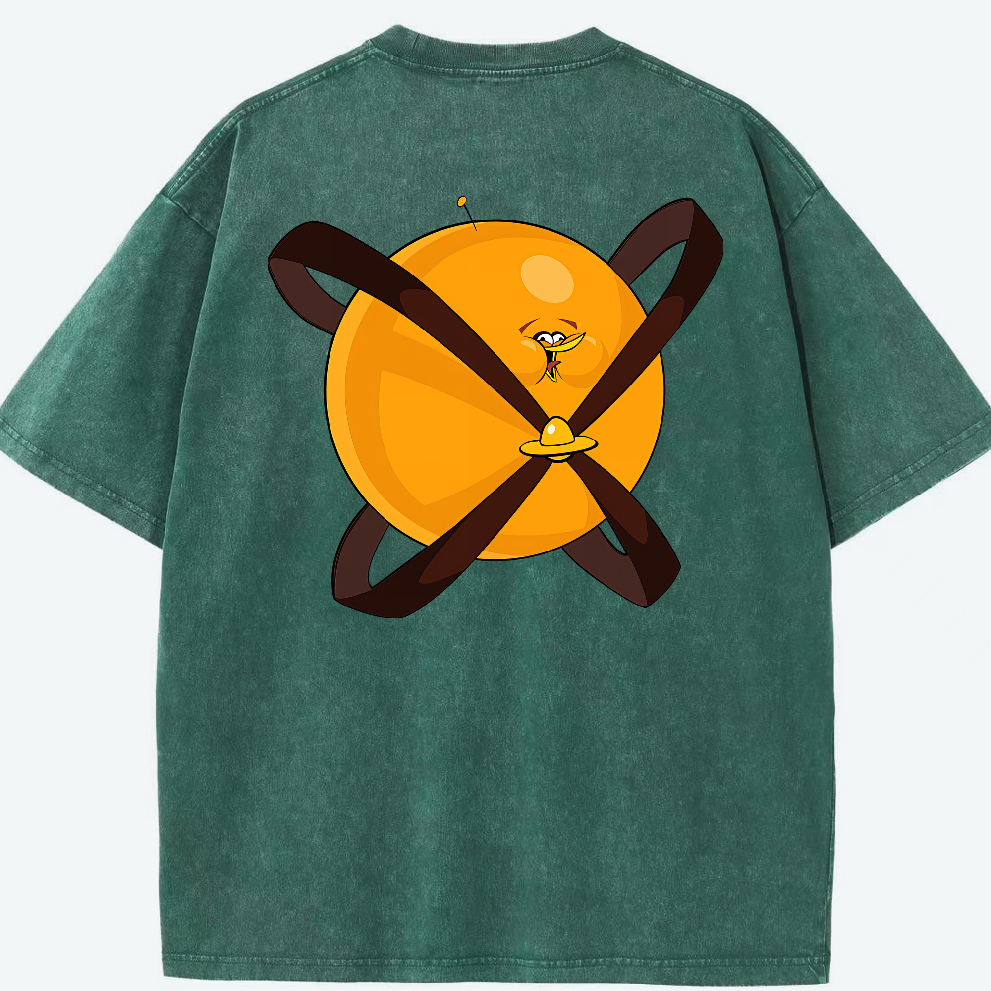 （画像用） Angry Birds アングリーバード 綿100% ヴィンテージ風 半袖Tシャツ（背面プリント）